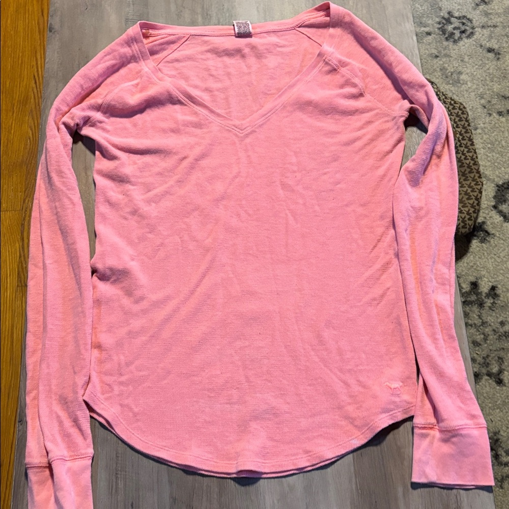 PINK Victoria's Secret Textured Pink Top